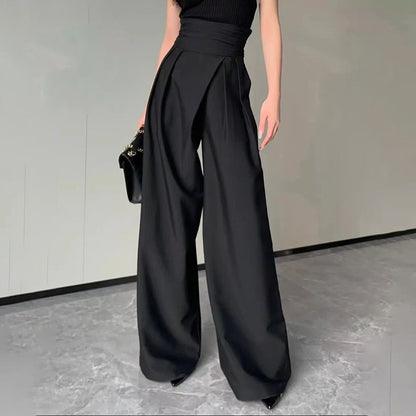 Fashion Drooping Wide-leg Pants Women