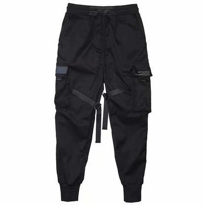 Ribbons Harem Joggers Men Cargo Pants