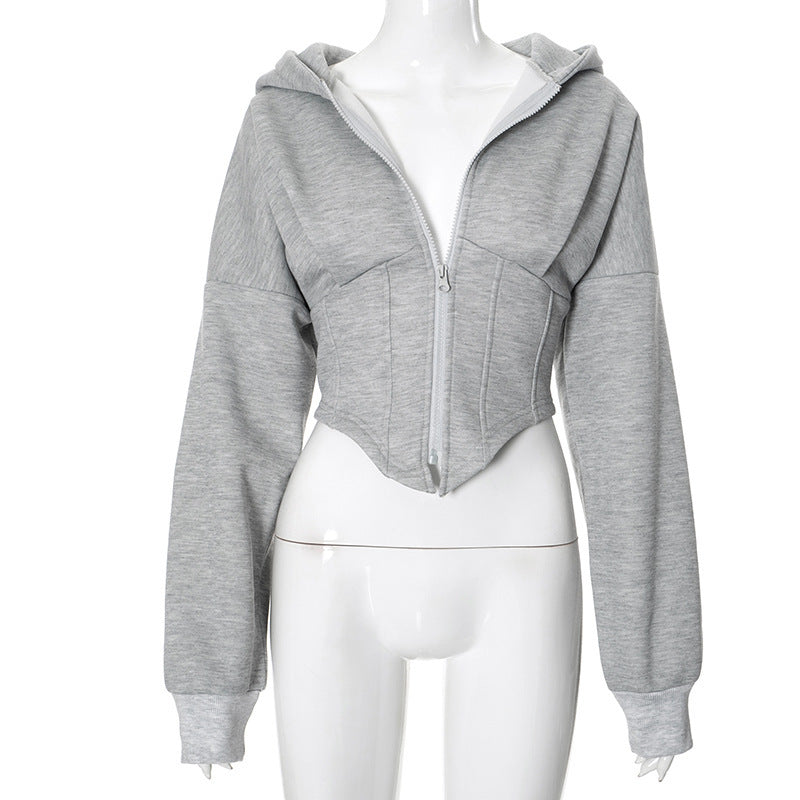 Zipper Hoodie Cardigan