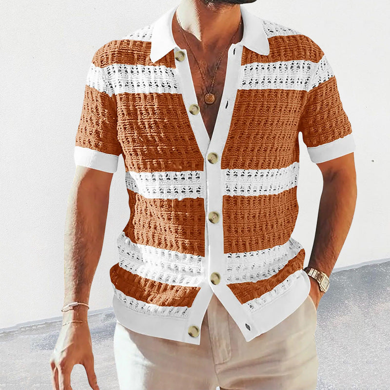 Summer Luxury Fashion New Knitted Shirt