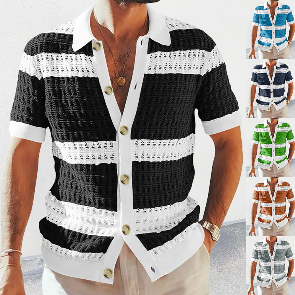 Summer Luxury Fashion New Knitted Shirt