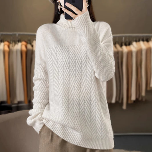 Women's Turtleneck Cashmere Sweater Thickened