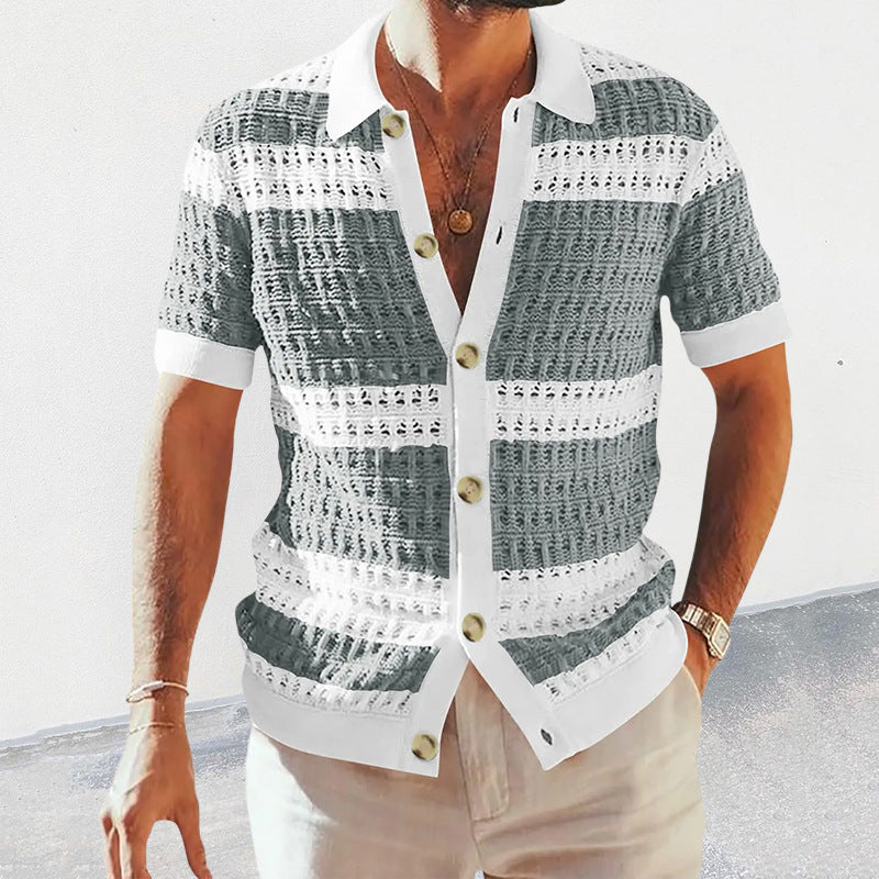 Summer Luxury Fashion New Knitted Shirt