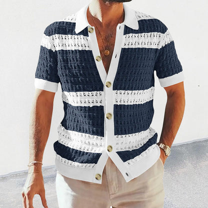 Summer Luxury Fashion New Knitted Shirt