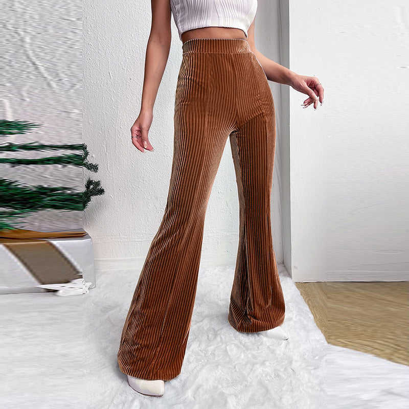 Corduroy Wide-leg Casual Pants Women